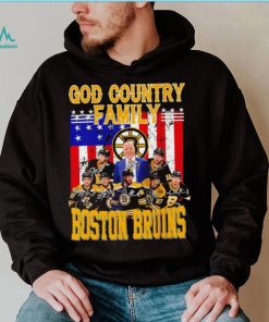 God country family Boston Bruins American flag 2023 signature shirt