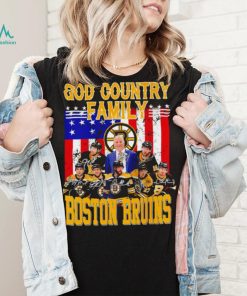 God country family Boston Bruins American flag 2023 signature shirt