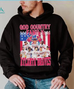 God country family atlanta braves team player american flag shirt
