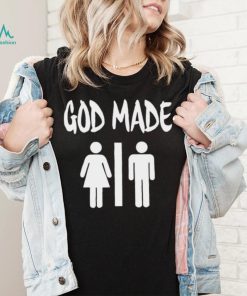 God made man and woman logo 2023 t shirt