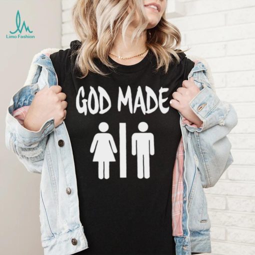 God made man and woman logo 2023 t shirt