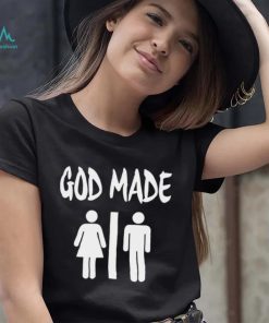 God made man and woman logo 2023 t shirt