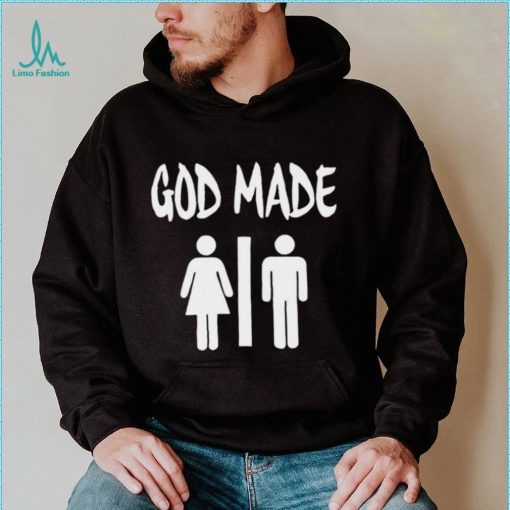 God made man and woman logo 2023 t shirt