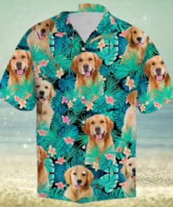 Golden Retriever Tropical Hawaiian Shirt