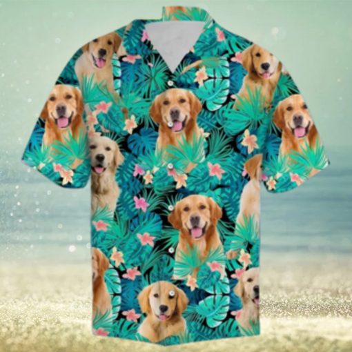 Golden Retriever Tropical Hawaiian Shirt