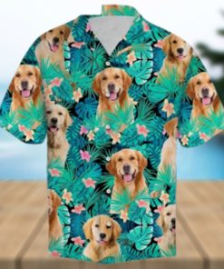 Golden Retriever Tropical Hawaiian Shirt