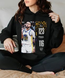 Golden State Warriors 123 – 116 Kings 2023 NBA Playoffs matchup final score shirt