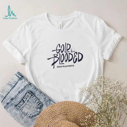 Golden State Warriors Gold Blooded 2023 Playoffs 2023 new shirt