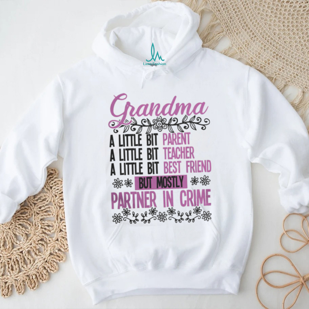 Grandma t shirt, grandma grandma partner in crime t shirt