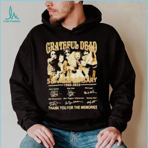 Grateful Dead 58th Anniversary 1965 – 2023 Thank You For The Memories shirt