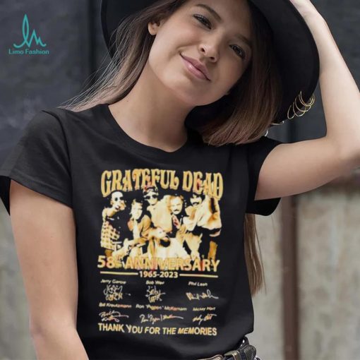 Grateful Dead 58th Anniversary 1965 – 2023 Thank You For The Memories shirt