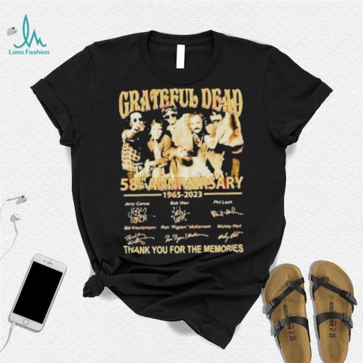 Grateful Dead 58th Anniversary 1965 – 2023 Thank You For The Memories shirt