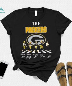 Green Bay Packers Walking Abbey Road Signatures Shirt