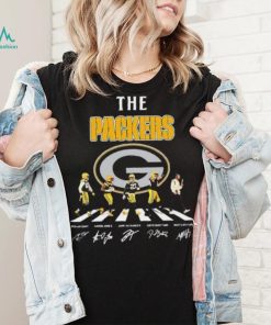 Green Bay Packers Walking Abbey Road Signatures Shirt