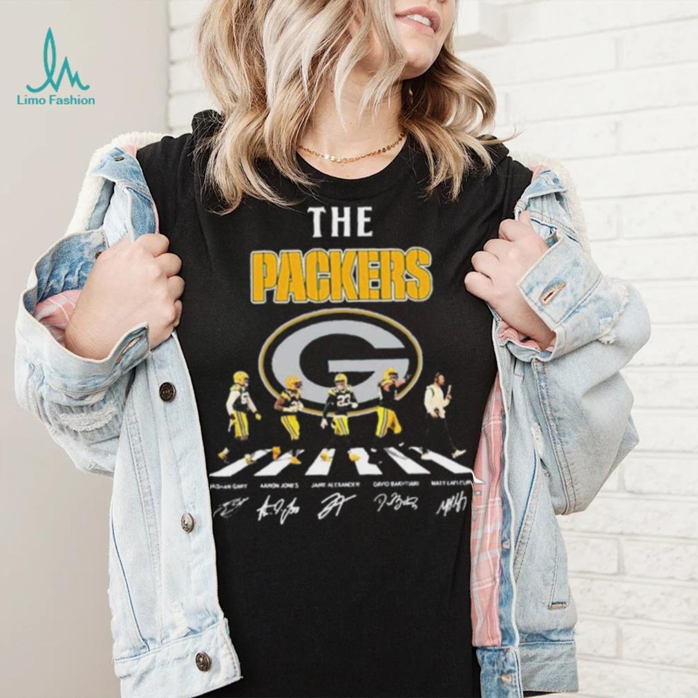 Green Bay Packers abbey road signatures T-shirt