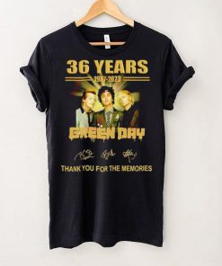 Green Day 36 years 1987 – 2023 thank you for the memories band shirt