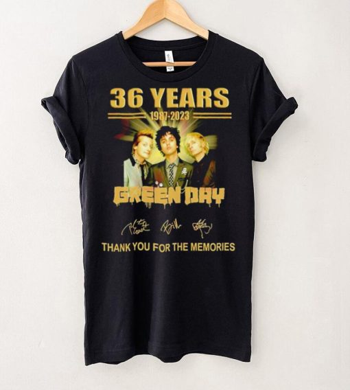 Green Day 36 years 1987 – 2023 thank you for the memories band shirt