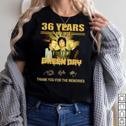 Green Day 36 years 1987 – 2023 thank you for the memories band shirt