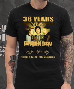 Green Day 36 years 1987 – 2023 thank you for the memories band shirt