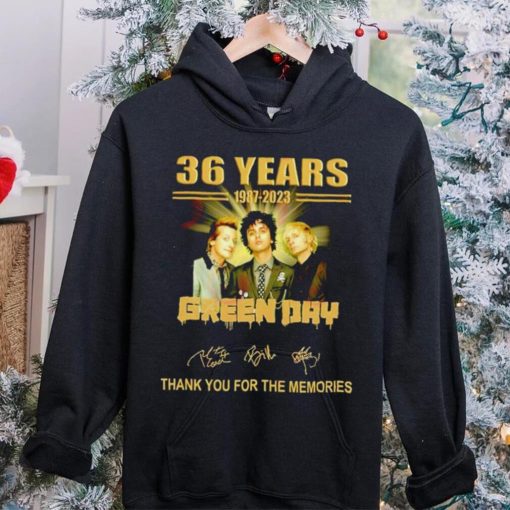 Green Day 36 years 1987 – 2023 thank you for the memories band shirt