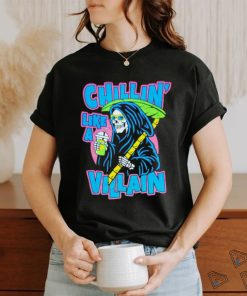 Grim reaper chillin’ like a villain shirt