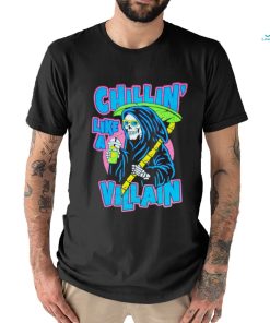 Grim reaper chillin’ like a villain shirt