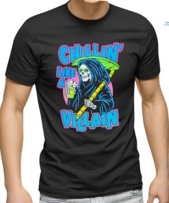 Grim reaper chillin’ like a villain shirt