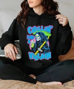 Grim reaper chillin’ like a villain shirt