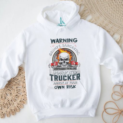 Grumpy trucker truck drivers t shirt