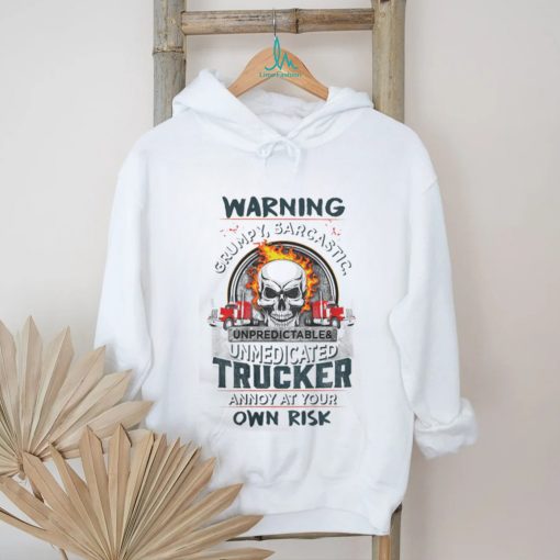 Grumpy trucker truck drivers t shirt