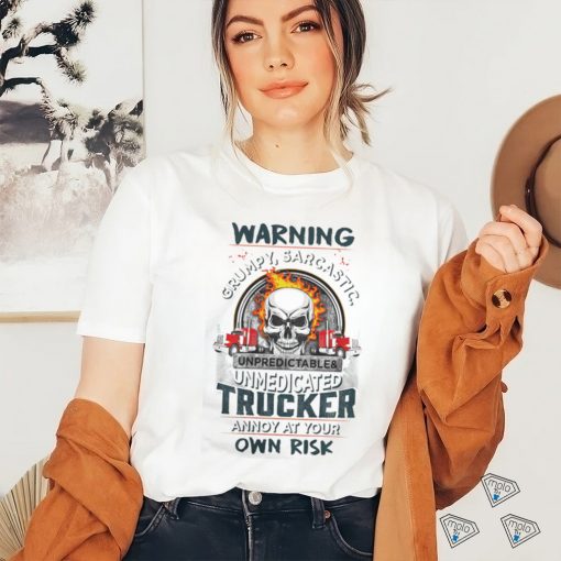 Grumpy trucker truck drivers t shirt