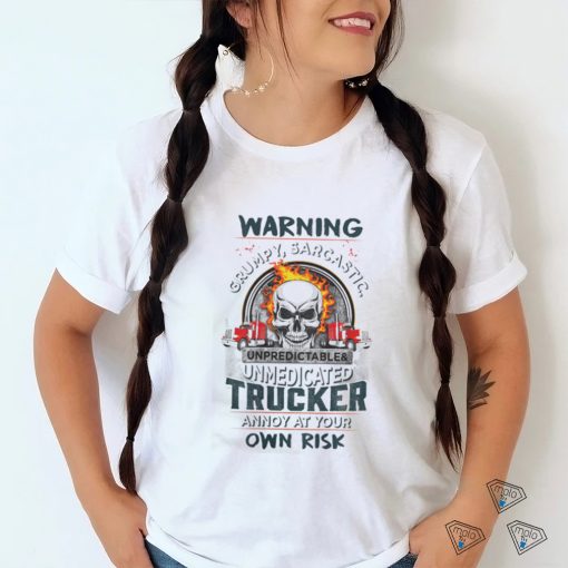 Grumpy trucker truck drivers t shirt