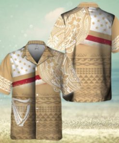 Guinness Beer Hawaiian Shirt Polynesian Pattern Gift For Beach Lovers