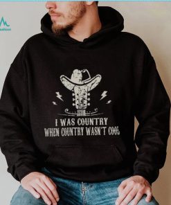 Guitar & Cowboy Boots I Was Country When Country Wasn’t Cool Lover Gifts T shirt