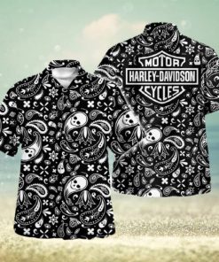HDM Bandana Skull Pattern Hawaiian Shirt and Short