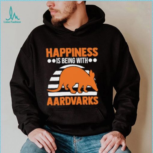 Happiness Is Being With Aardvark Lucky Sunset T Shirt