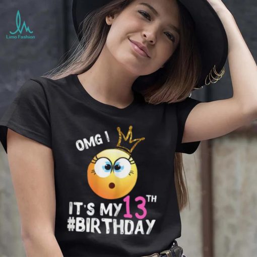 Happy Birthday Shirt Girls 13th Party 13 Years Old Bday T Shirt