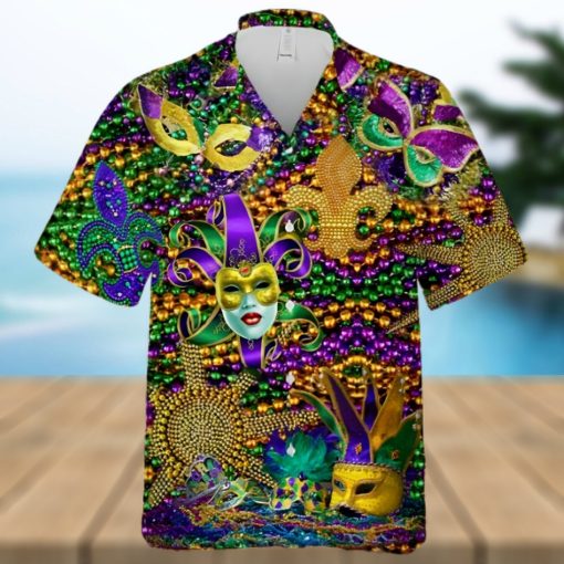 Happy Mardi Gras Hawaiian Shirt Masks Summer Shirt, Hawaiian Shirt