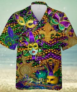 Happy Mardi Gras Hawaiian Shirt Masks Summer Shirt, Hawaiian Shirt