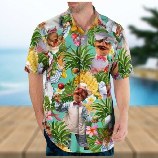 Hawaii Summer Chef Shirt Hawaiian Beach Flowers Shirt