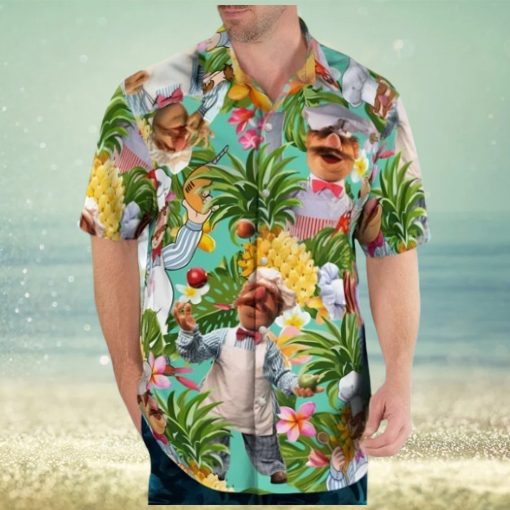 Hawaii Summer Chef Shirt Hawaiian Beach Flowers Shirt