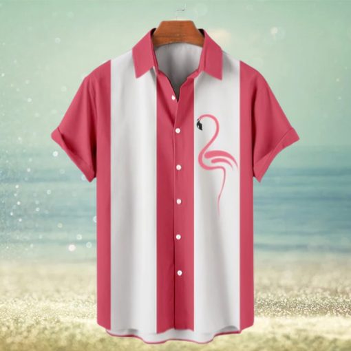 Hawaiian Flamingo Short Sleeve Shirt