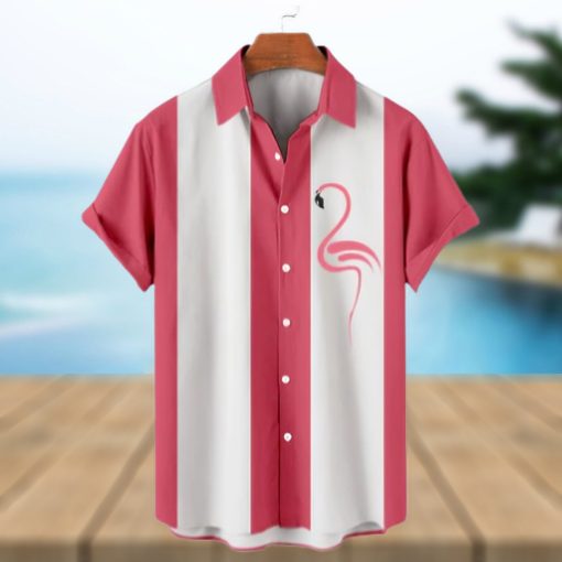 Hawaiian Flamingo Short Sleeve Shirt