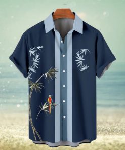 Hawaiian Parakeet Color Block Short Sleeve Shirt