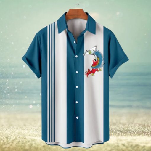 Hawaiian Parrot Goblet Short Sleeve Shirt