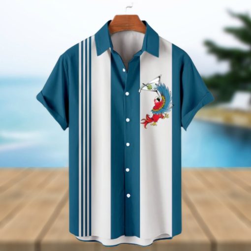 Hawaiian Parrot Goblet Short Sleeve Shirt