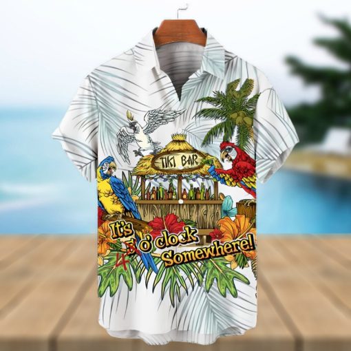 Hawaiian Parrot Party Short Sleeve Shirt