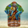 Hawaiian Parrot Pattern Men’s Short Sleeve Shirt