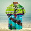 Hawaiian Skull Beach Pattern Men’s Short Sleeve Top