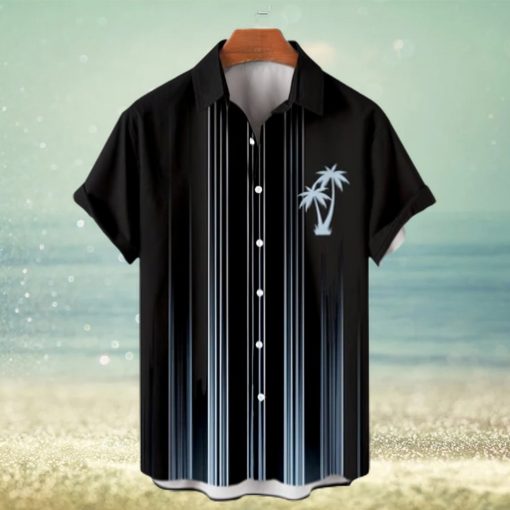 Hawaiian Stripe Coconut Short Sleeve Shirt